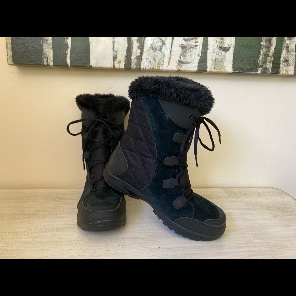 Columbia snow, waterproof warm, mid ankle boots